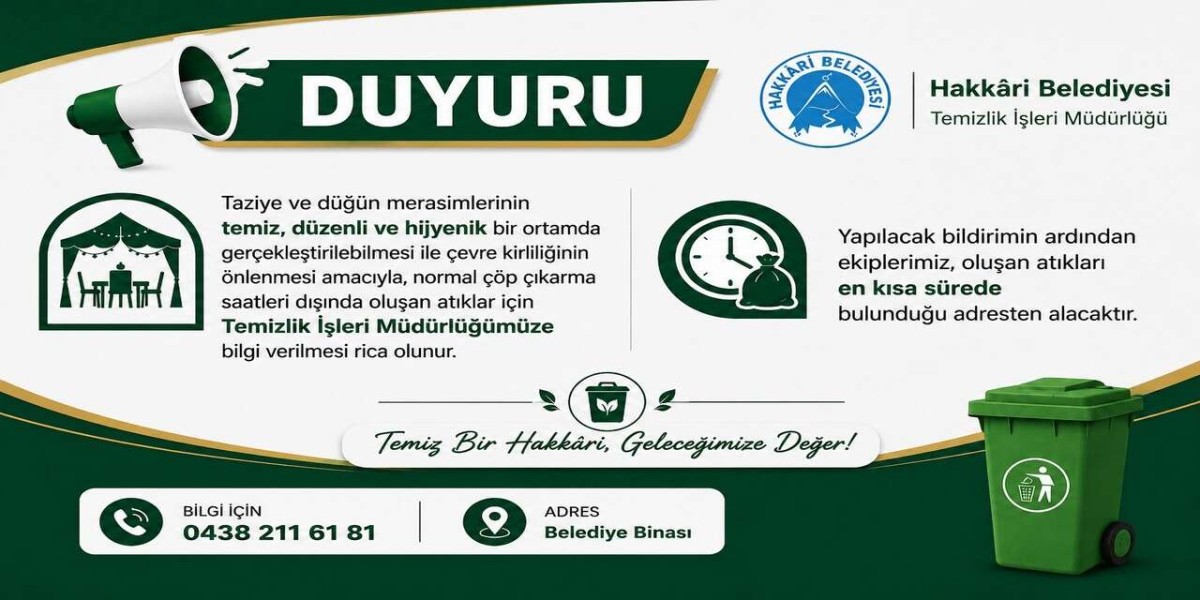 Hakkari Belediyesi'nden Düğün ve Taziye Sahiplerine Önemli Duyuru