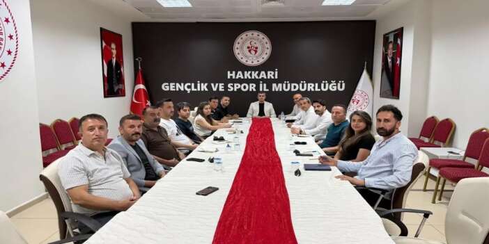Hakkari Gençlik ve Spor İl Müdürlüğü’nde yeni dönem hazırlıkları değerlendirildi
