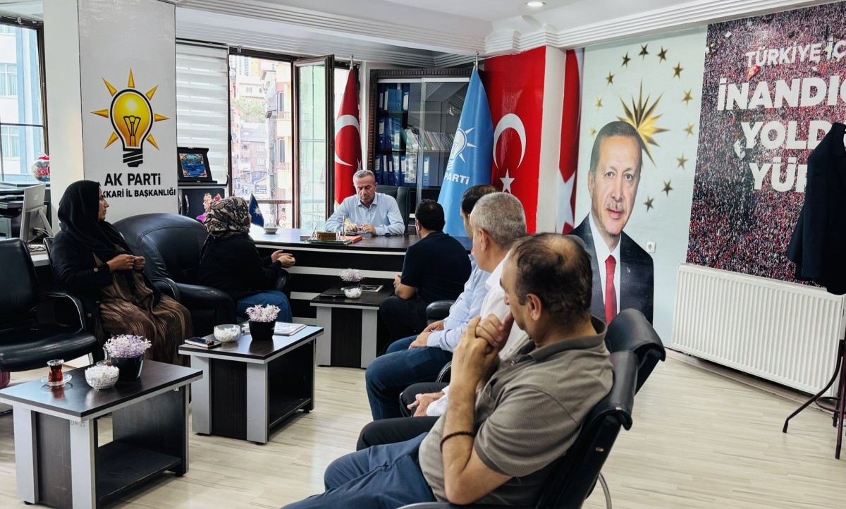 AK Parti Hakkari İl Başkanı Zeydin Kaya, Oda ve Sendika Temsilcileriyle Bir Araya Geldi