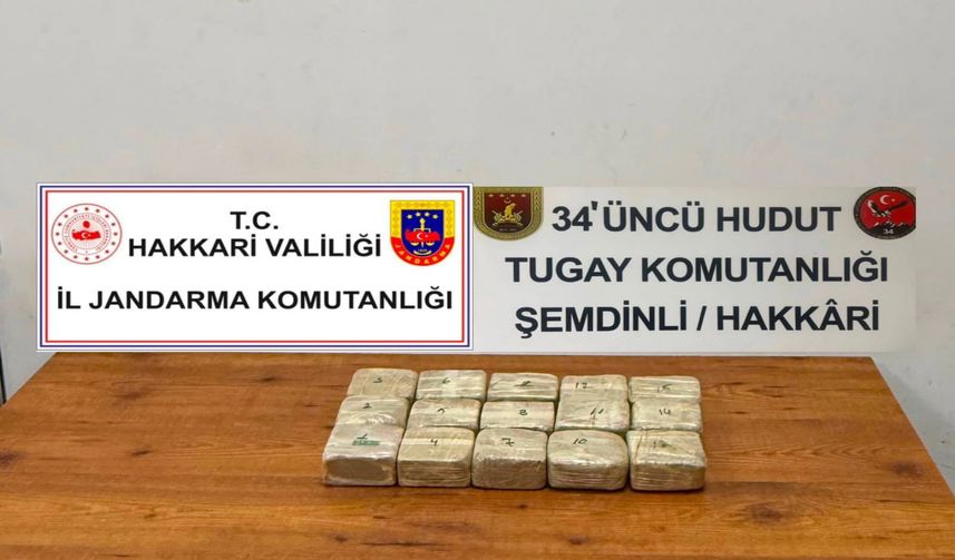 Hakkari’de Sınır Hattında 7 Kilo 720 Gram Eroin Ele Geçirildi