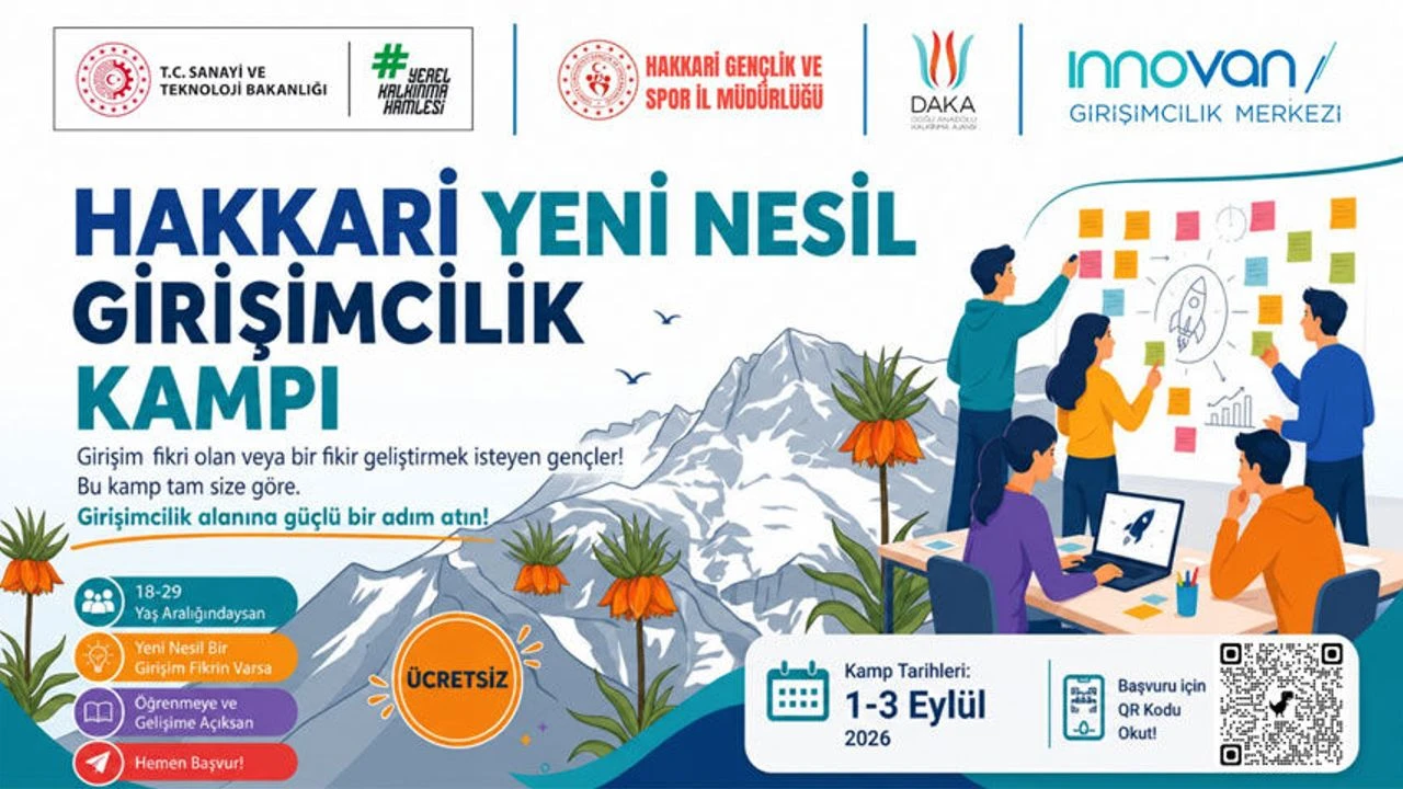 Hakkari’de gençlere Girişimcilik Kampı: Başvurular başladı
