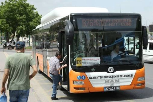 Gaziantep'te 15 Temmuz'da Toplu Ulaşım Ücretsiz Olacak