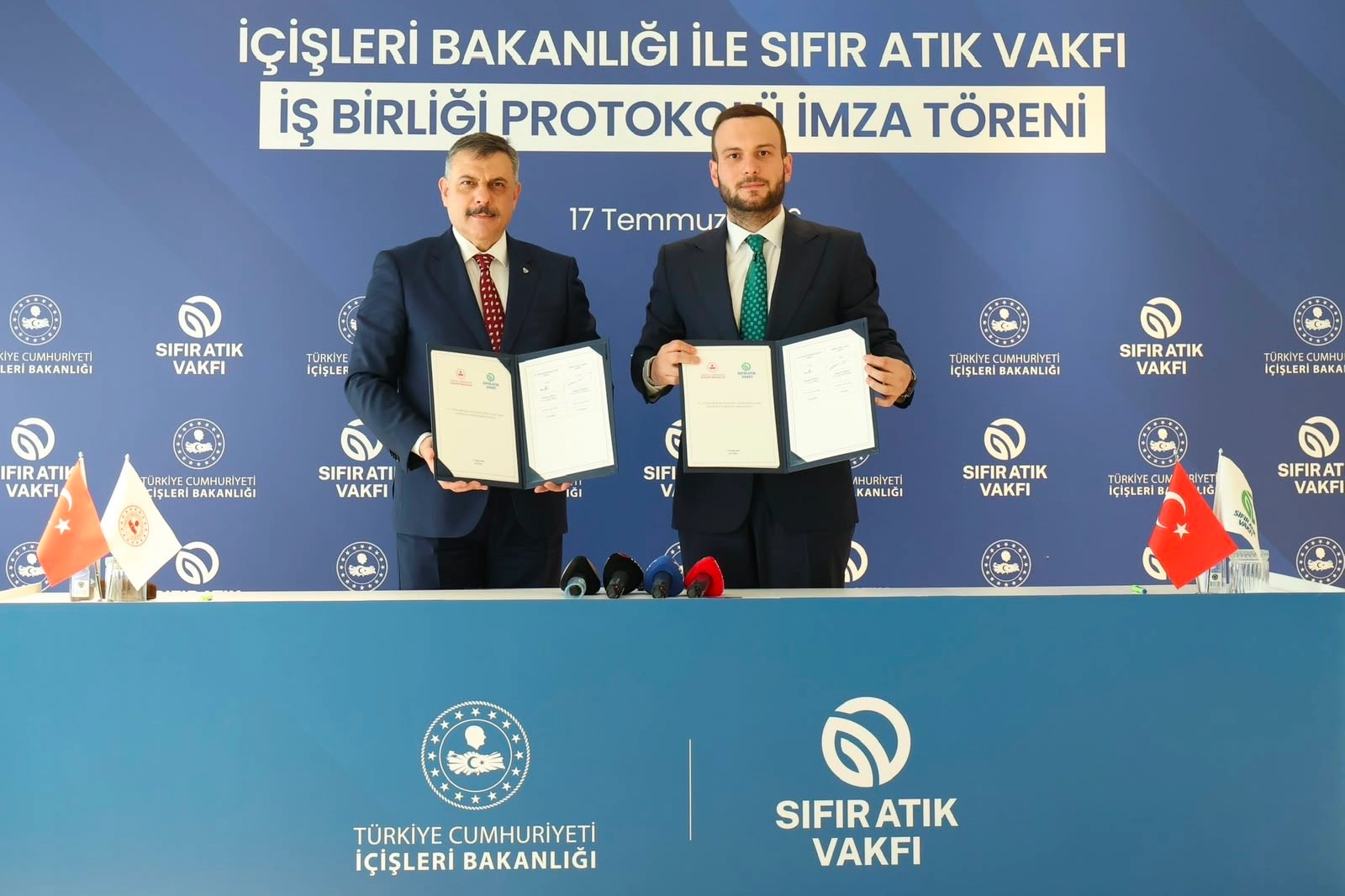 İçişleri Bakanlığı ile Sıfır Atık Vakfı Arasında İş Birliği Protokolü İmzalandı