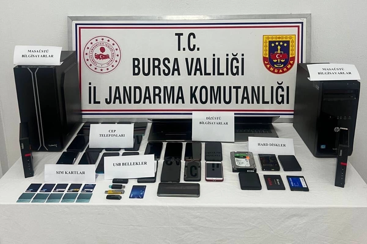 Bursa Merkezli Siber Dolandırıcılık Operasyonunda 7 Şüpheli Tutuklandı