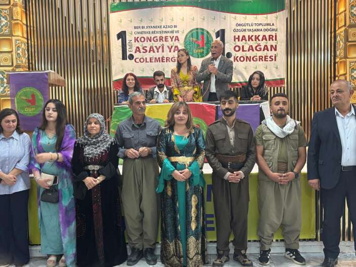 DBP Hakkari 1. Olağan Kongresi Yapıldı: Pınar Yalçın ve Fuat Taşkın Eşbaşkanlığa Seçildi